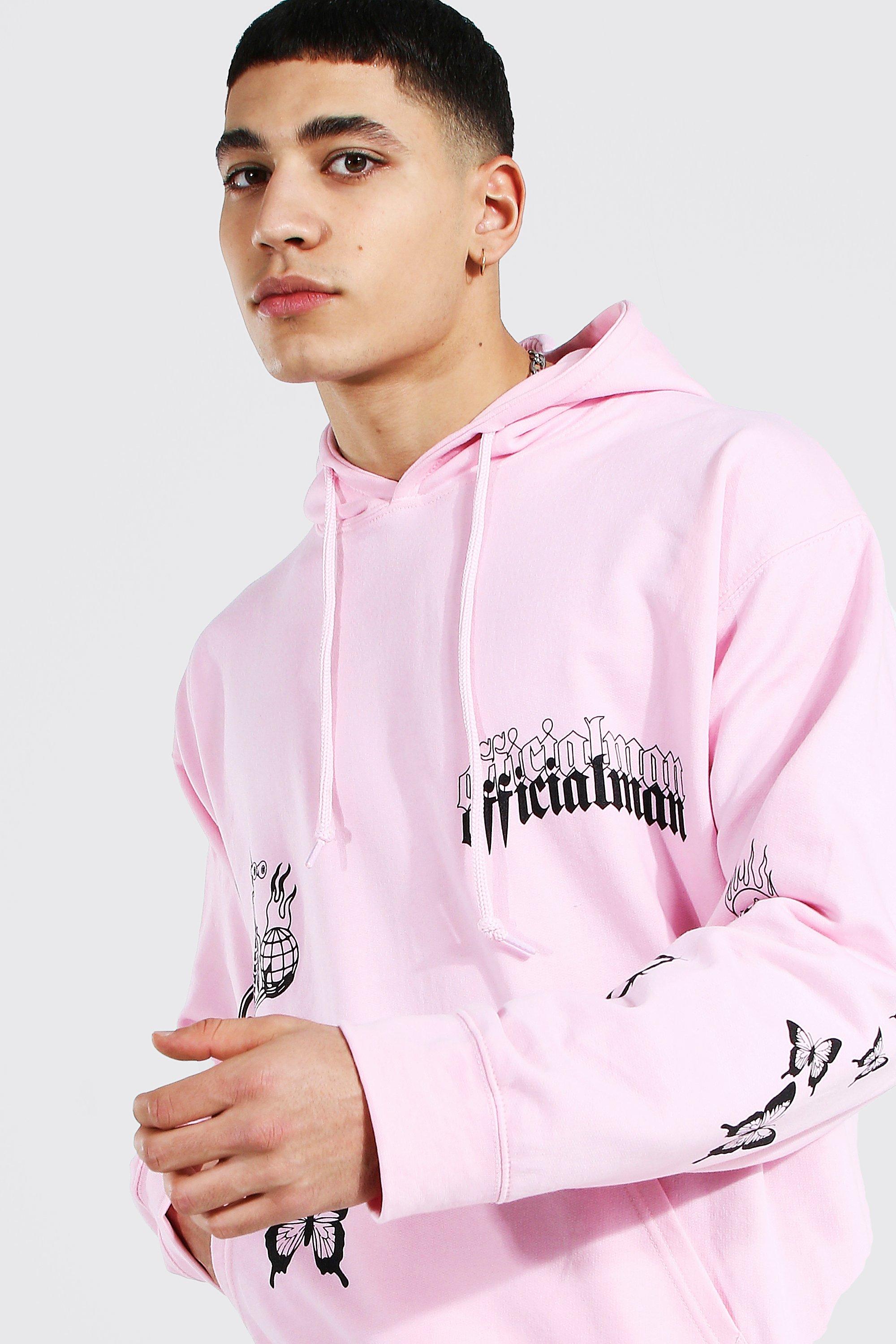 Light pink hotsell thrasher hoodie